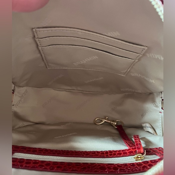 NWT Brahmin SET Lane and Jane Wallet in Red Glissandro - Picture 5 of 14